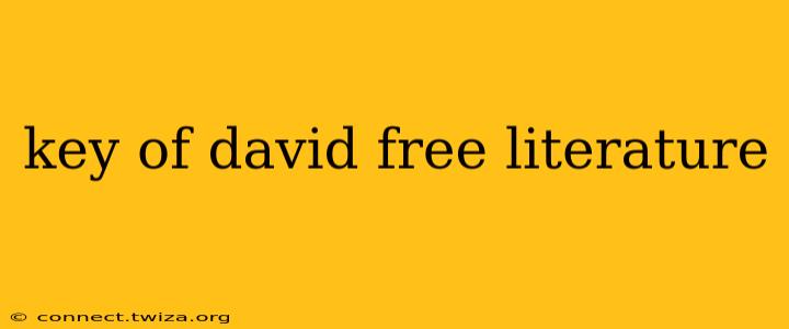 key of david free literature
