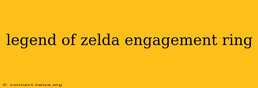 legend of zelda engagement ring