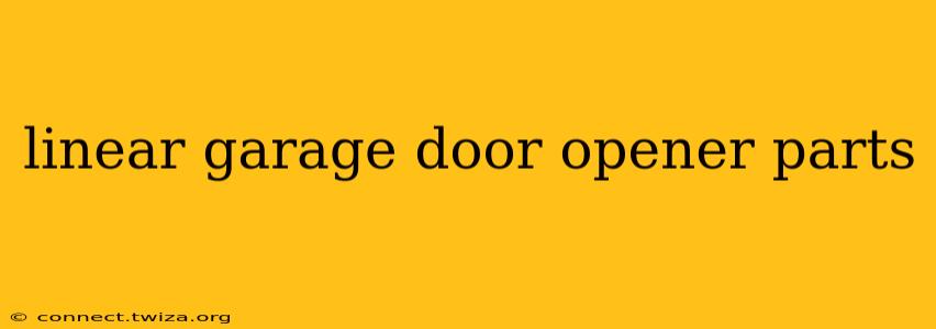 linear garage door opener parts