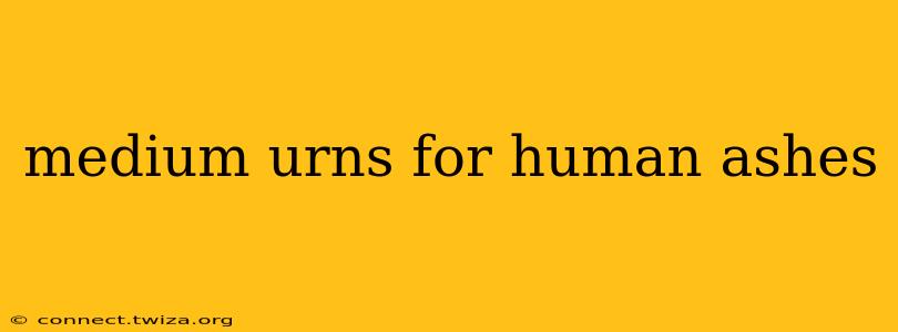 medium urns for human ashes