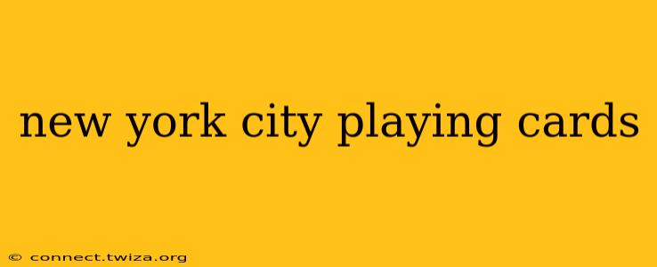 new york city playing cards