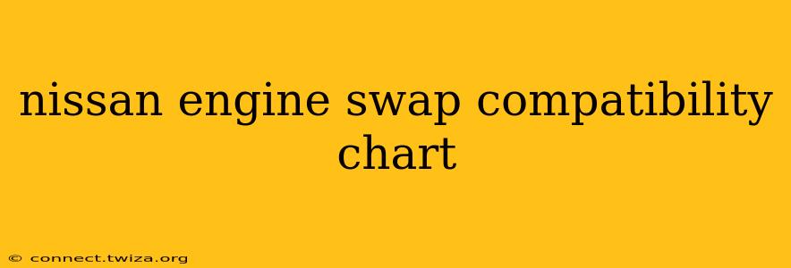 nissan engine swap compatibility chart