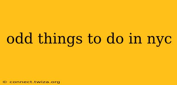 odd things to do in nyc