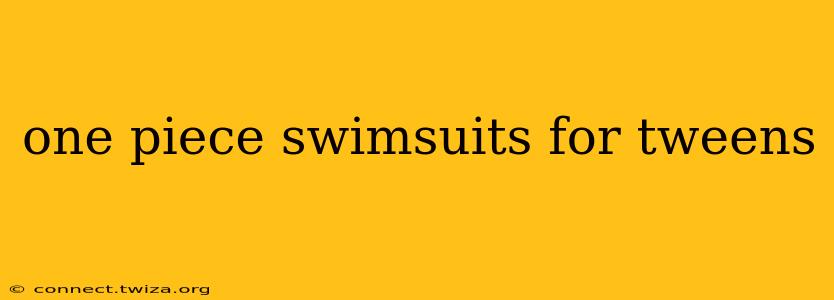 one piece swimsuits for tweens