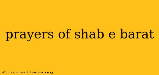 prayers of shab e barat