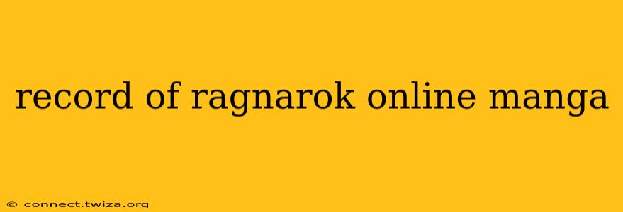 record of ragnarok online manga