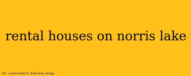 rental houses on norris lake