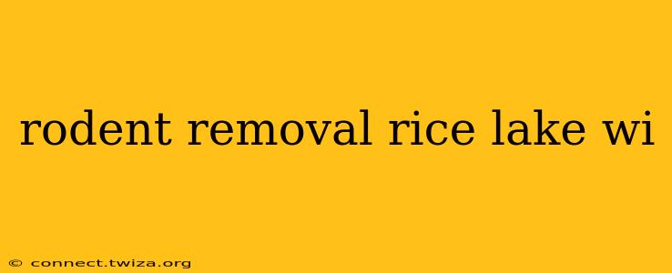rodent removal rice lake wi