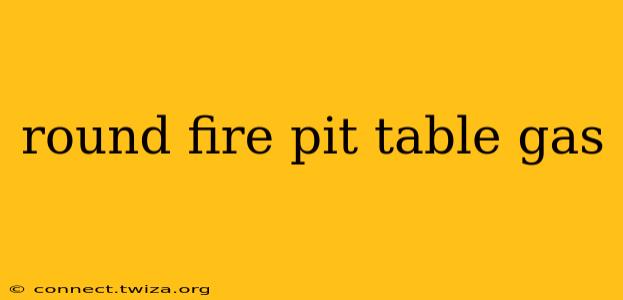 round fire pit table gas