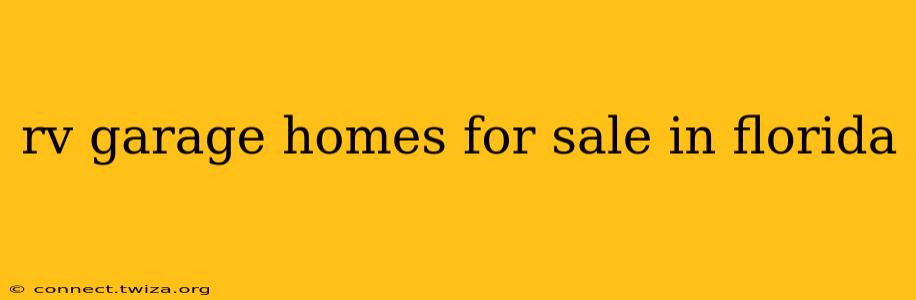 rv garage homes for sale in florida