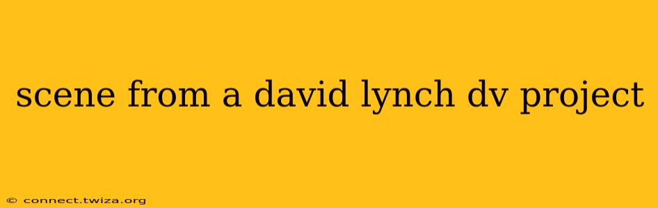 scene from a david lynch dv project