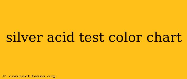 silver acid test color chart