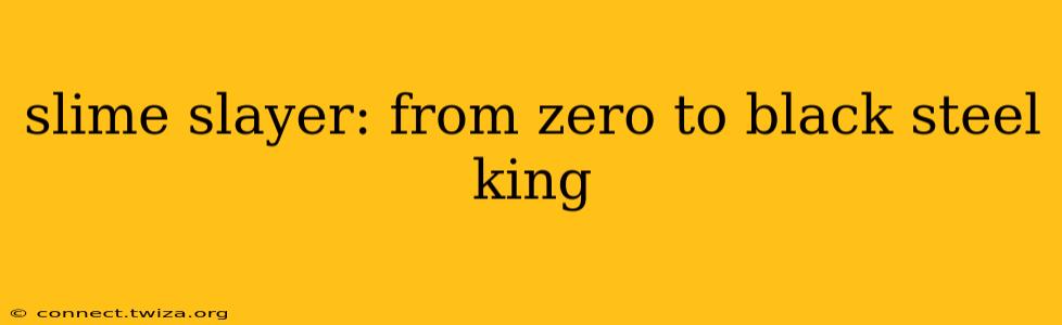 slime slayer: from zero to black steel king