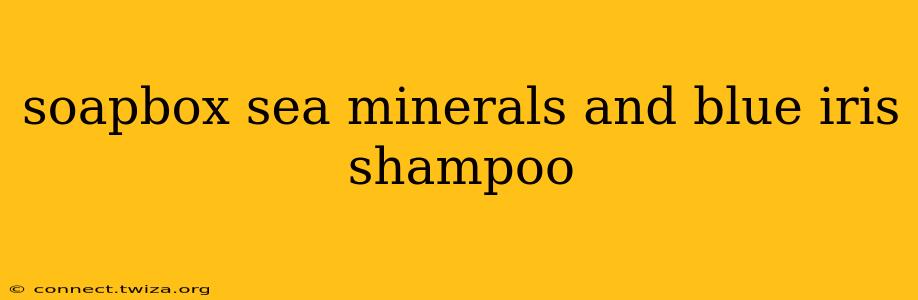 soapbox sea minerals and blue iris shampoo