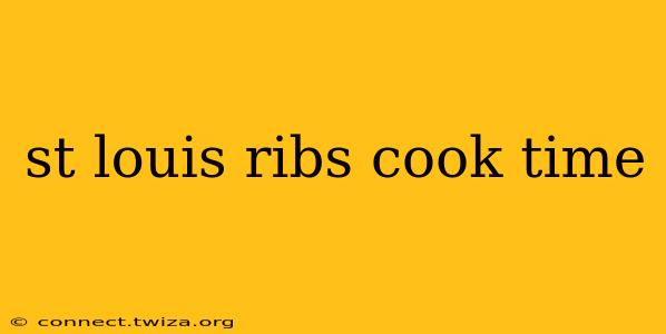 st louis ribs cook time
