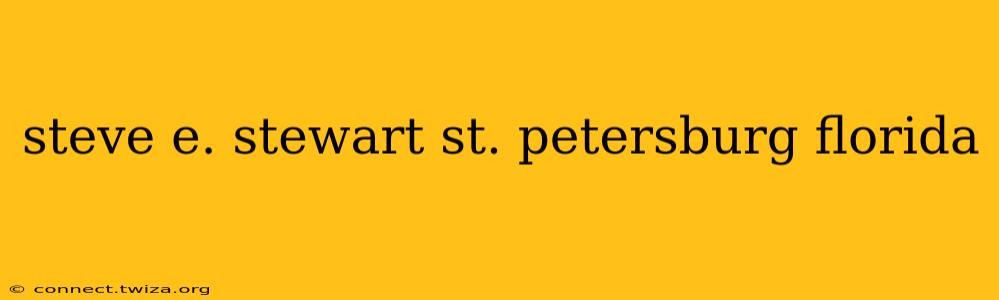 steve e. stewart st. petersburg florida