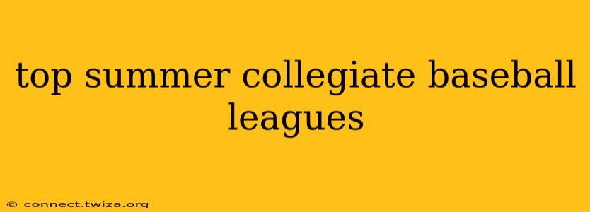 top summer collegiate baseball leagues