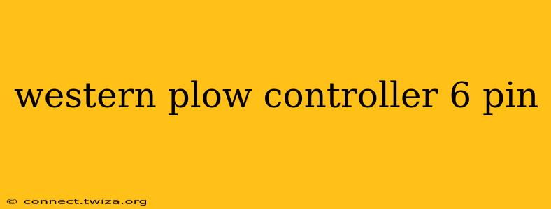 western plow controller 6 pin