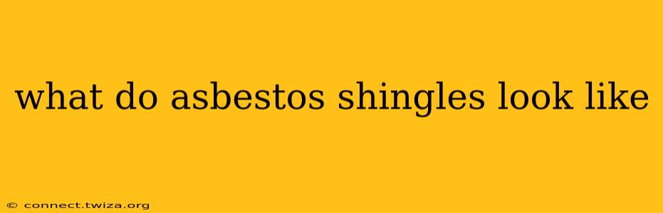 what do asbestos shingles look like