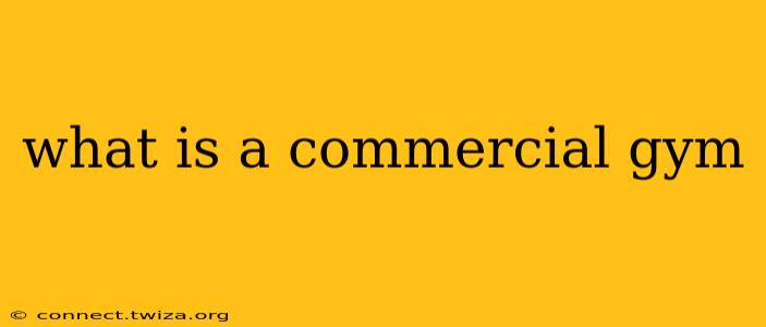what is a commercial gym