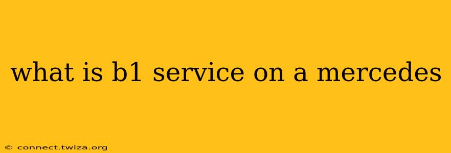 what is b1 service on a mercedes