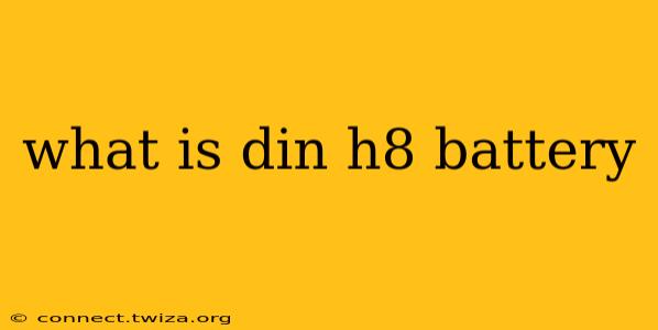 what is din h8 battery