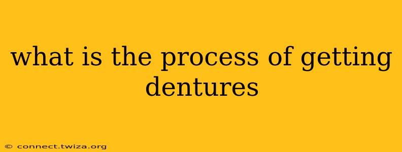 what is the process of getting dentures