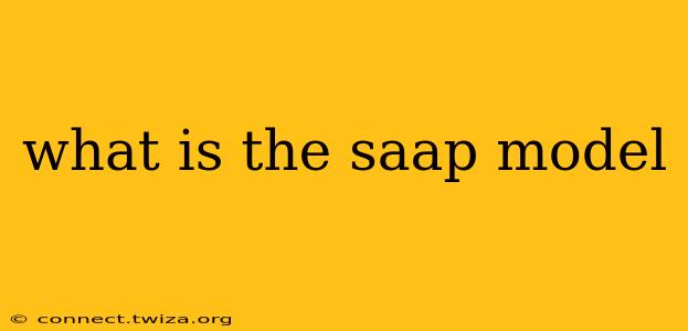 what is the saap model