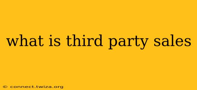 what is third party sales
