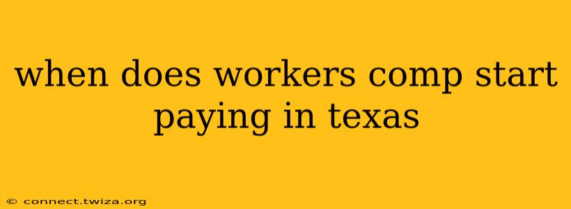 when does workers comp start paying in texas