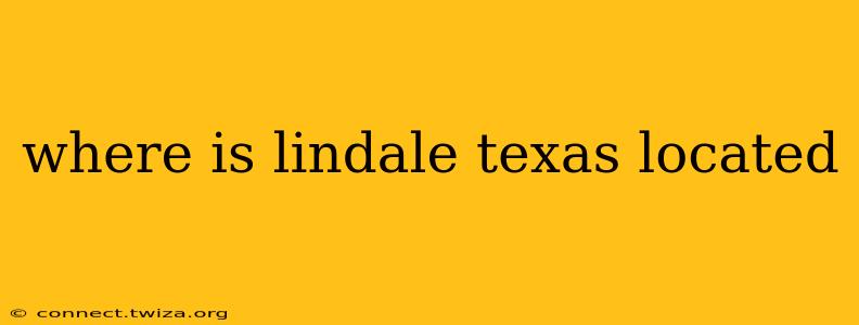 where is lindale texas located