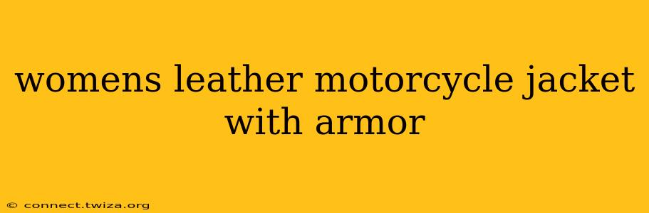 womens leather motorcycle jacket with armor