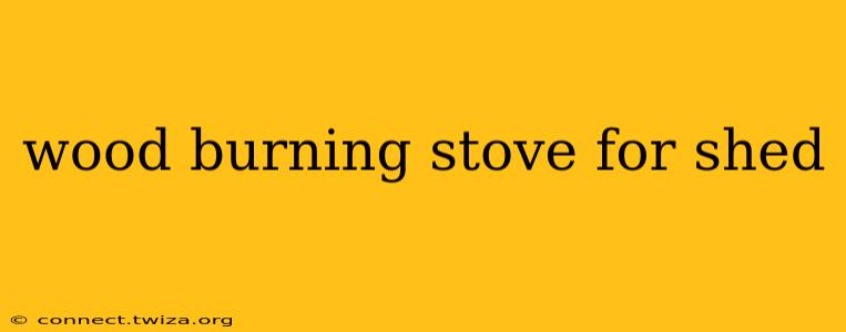 wood burning stove for shed