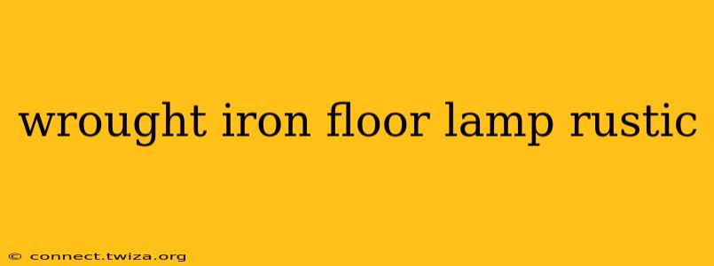 wrought iron floor lamp rustic