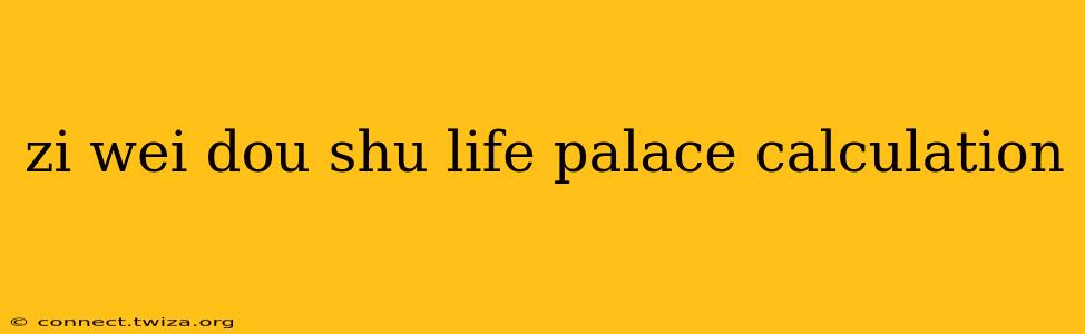 zi wei dou shu life palace calculation